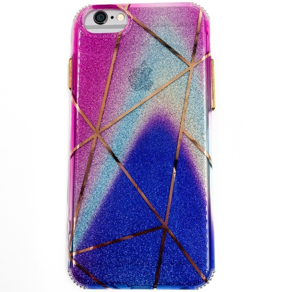 iPhone 11 Pro Max Glitter Ombré Geometric Case - Picture 6 of 6